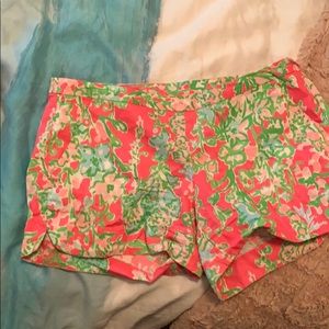 Lilly Pulitzer pink and green shorts